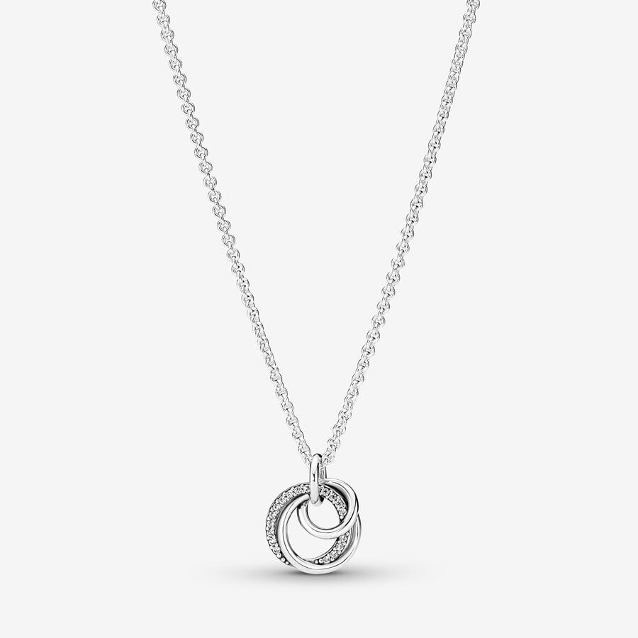 Pandora Family Always Encircled Pendant Necklace 23.6 in
