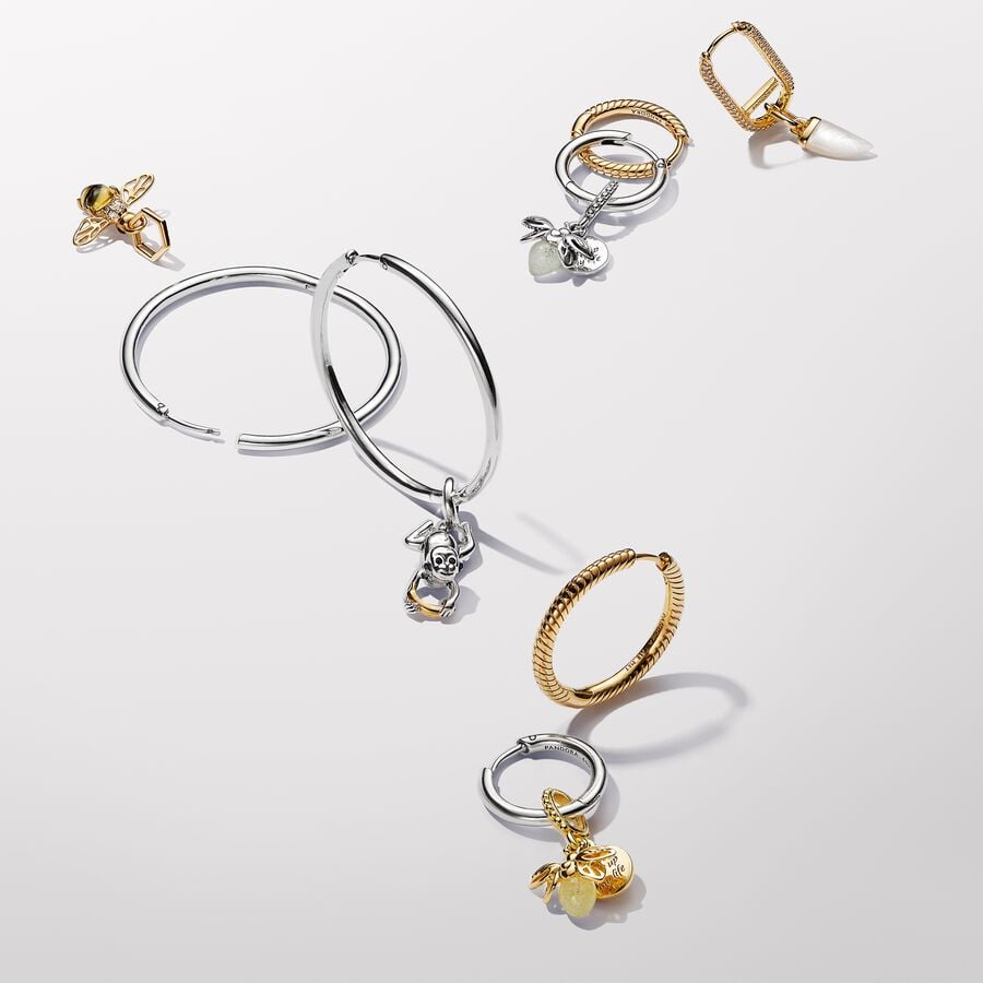 Pandora Glow-in-the-dark Firefly Dangle Charm 14k Gold-plated