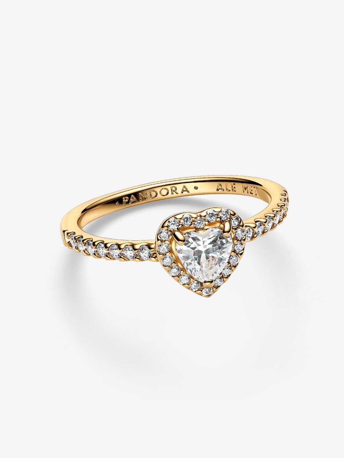 Pandora Elevated Heart Ring 14k gold plating