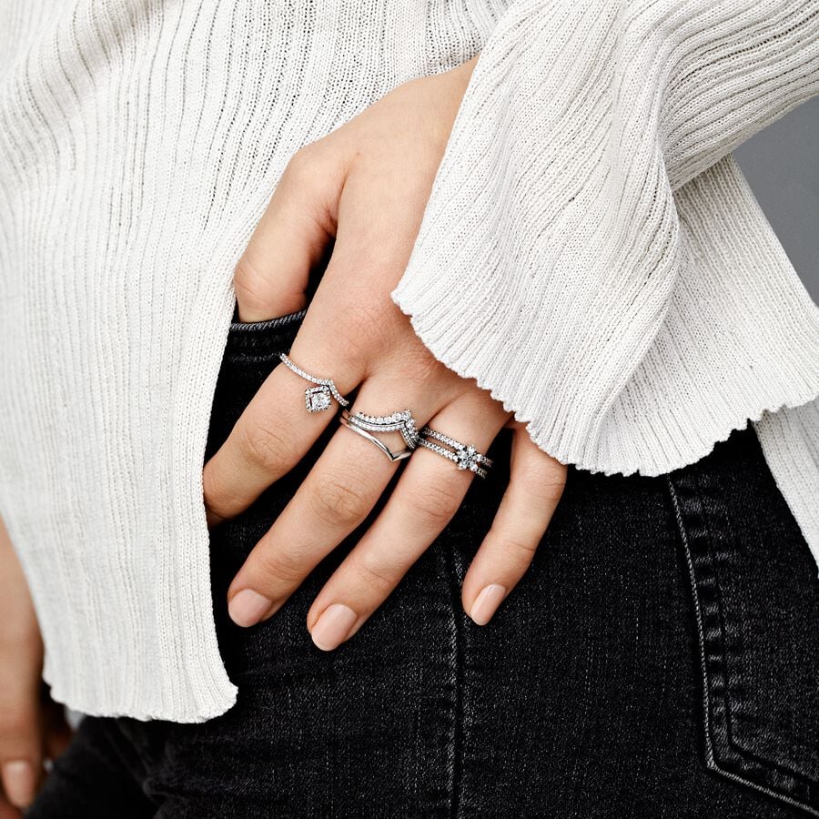 Pandora Princess Wishbone Ring