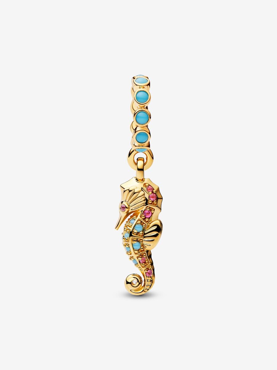Seahorse Dangle Charm
14k gold plating