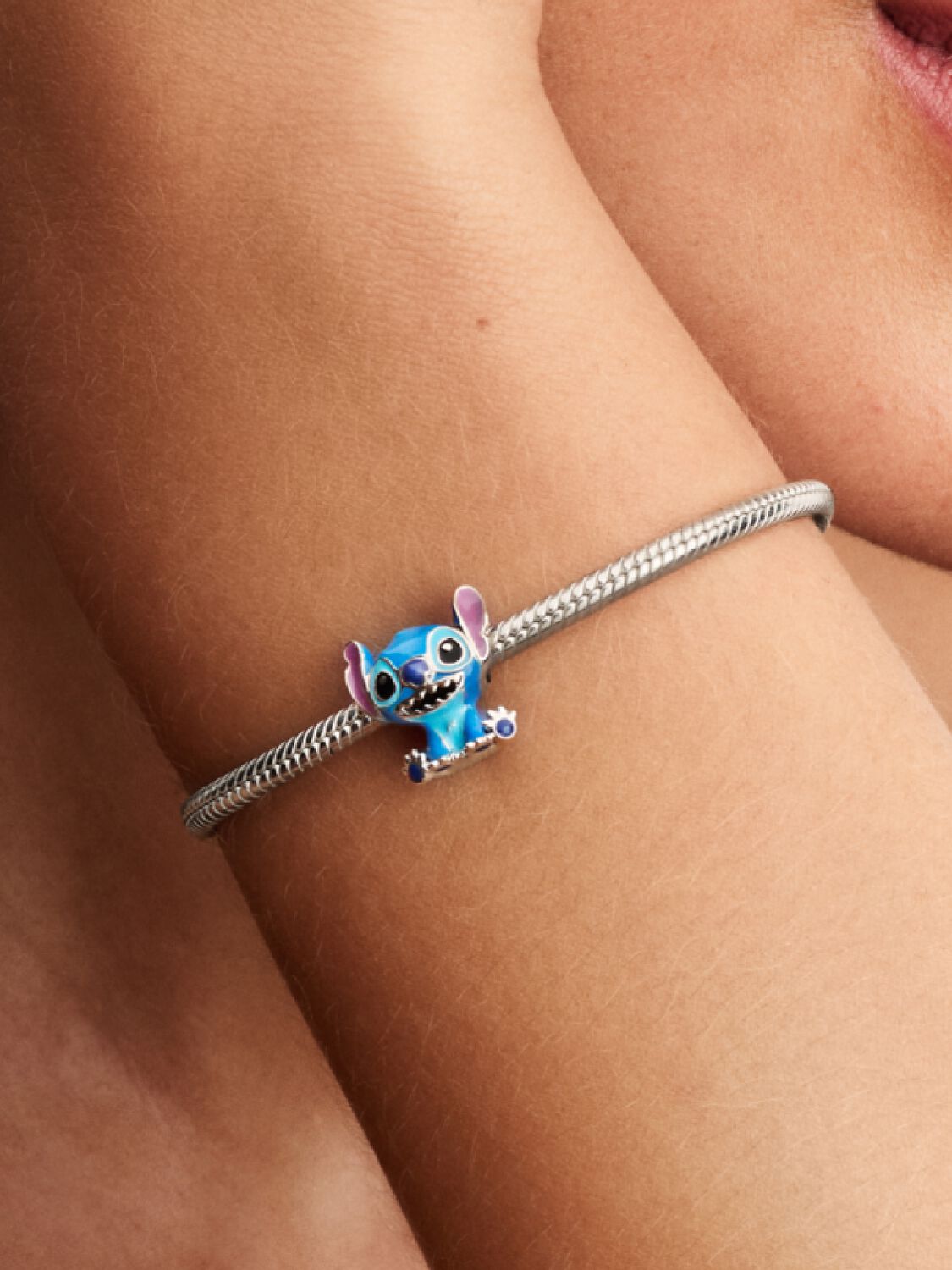Disney Stitch Charm Sterling silver Blue