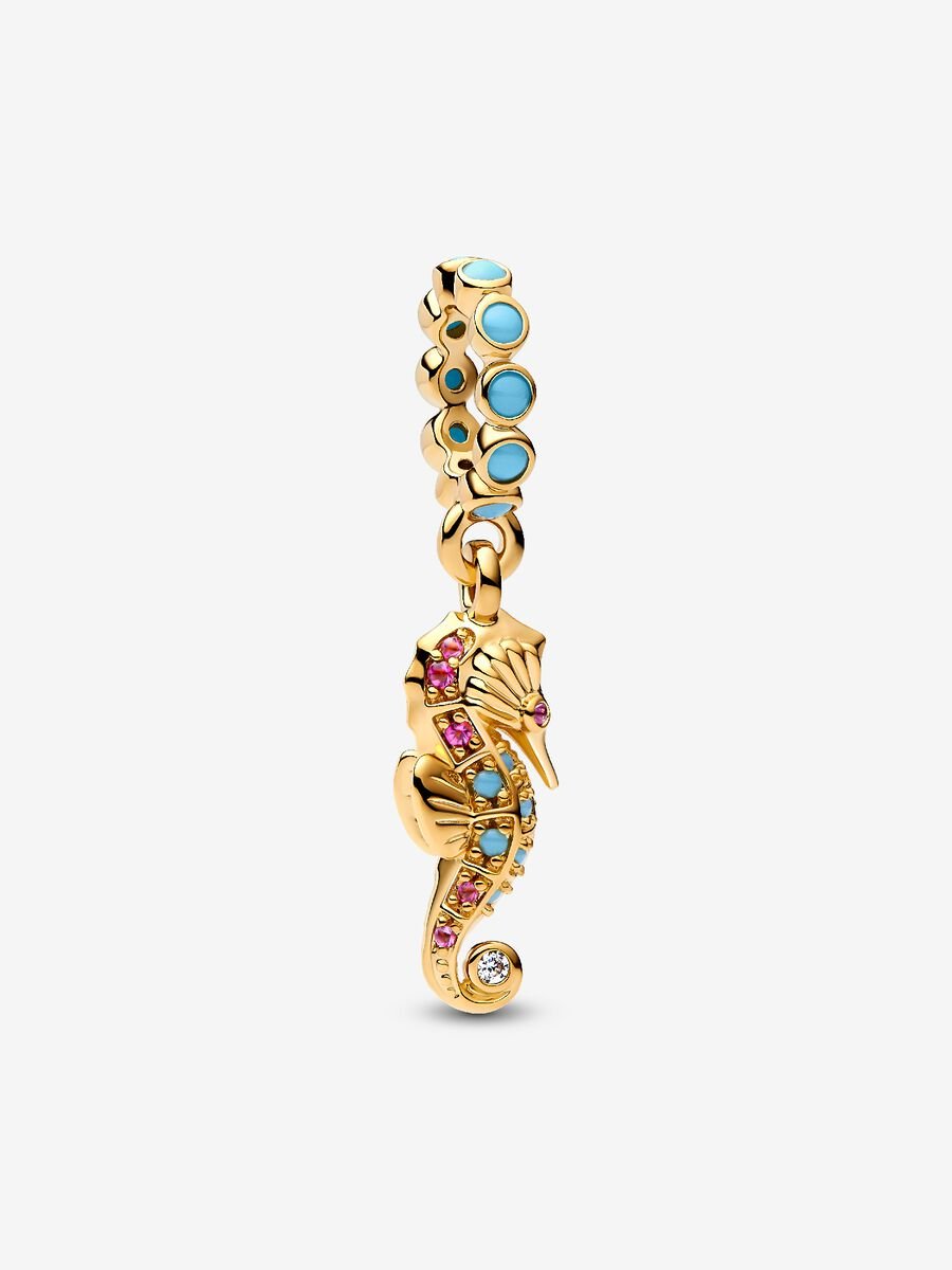 Seahorse Dangle Charm
14k gold plating