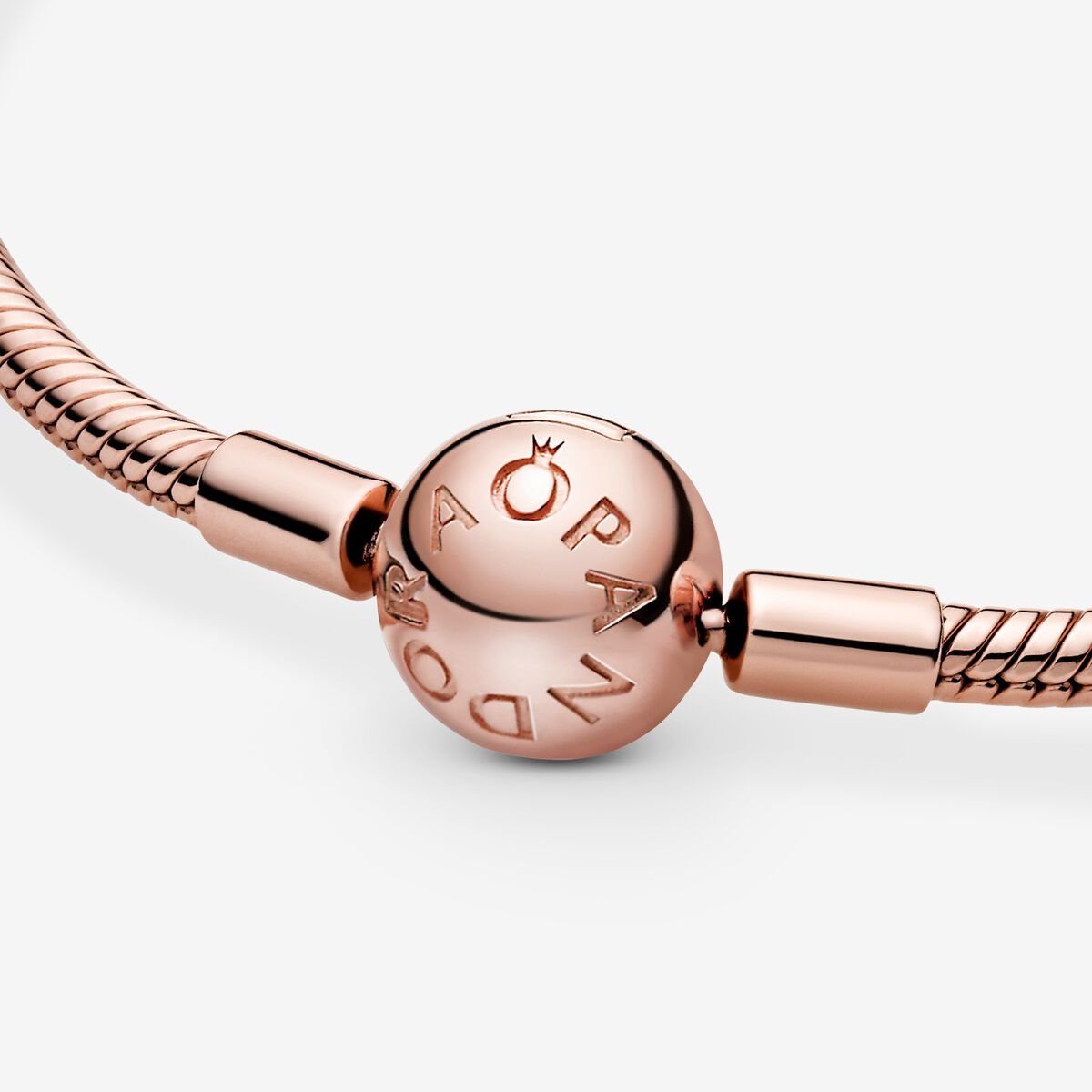 Pandora Moments Snake Chain Bracelet Rose Gold