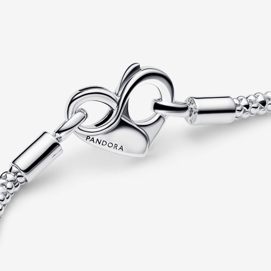 Pandora Moments Studded Silver Chain Bracelet