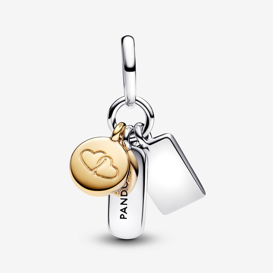 Pandora Friendship Triple Dangle Charm With Gift Box