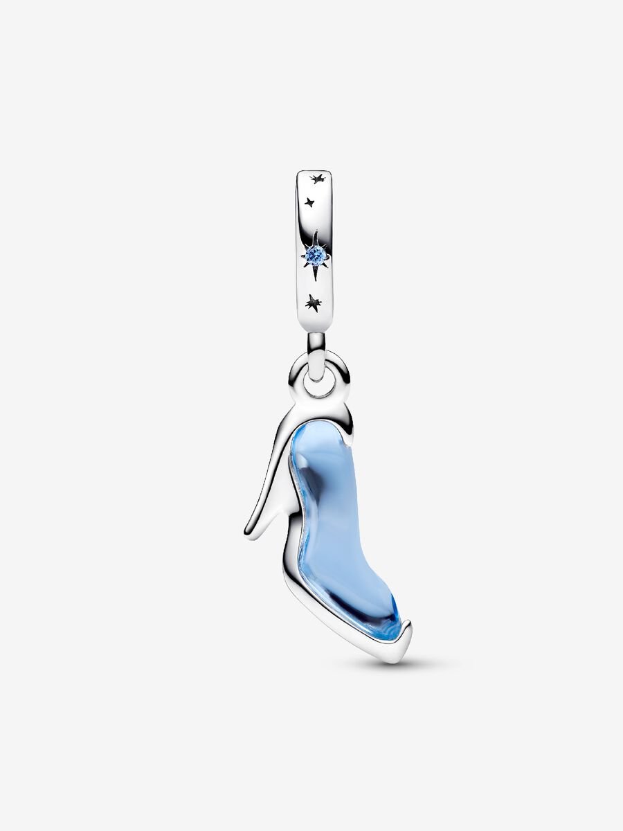 Disney Cinderella's Glass Slipper Dangle Charm Sterling silver