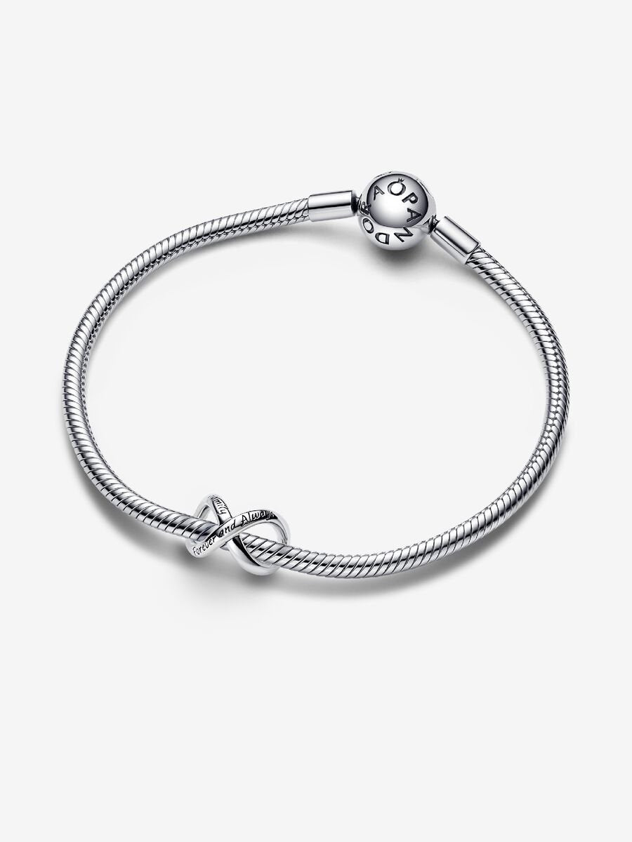 Forever & Always Infinity Charm Sterling silver