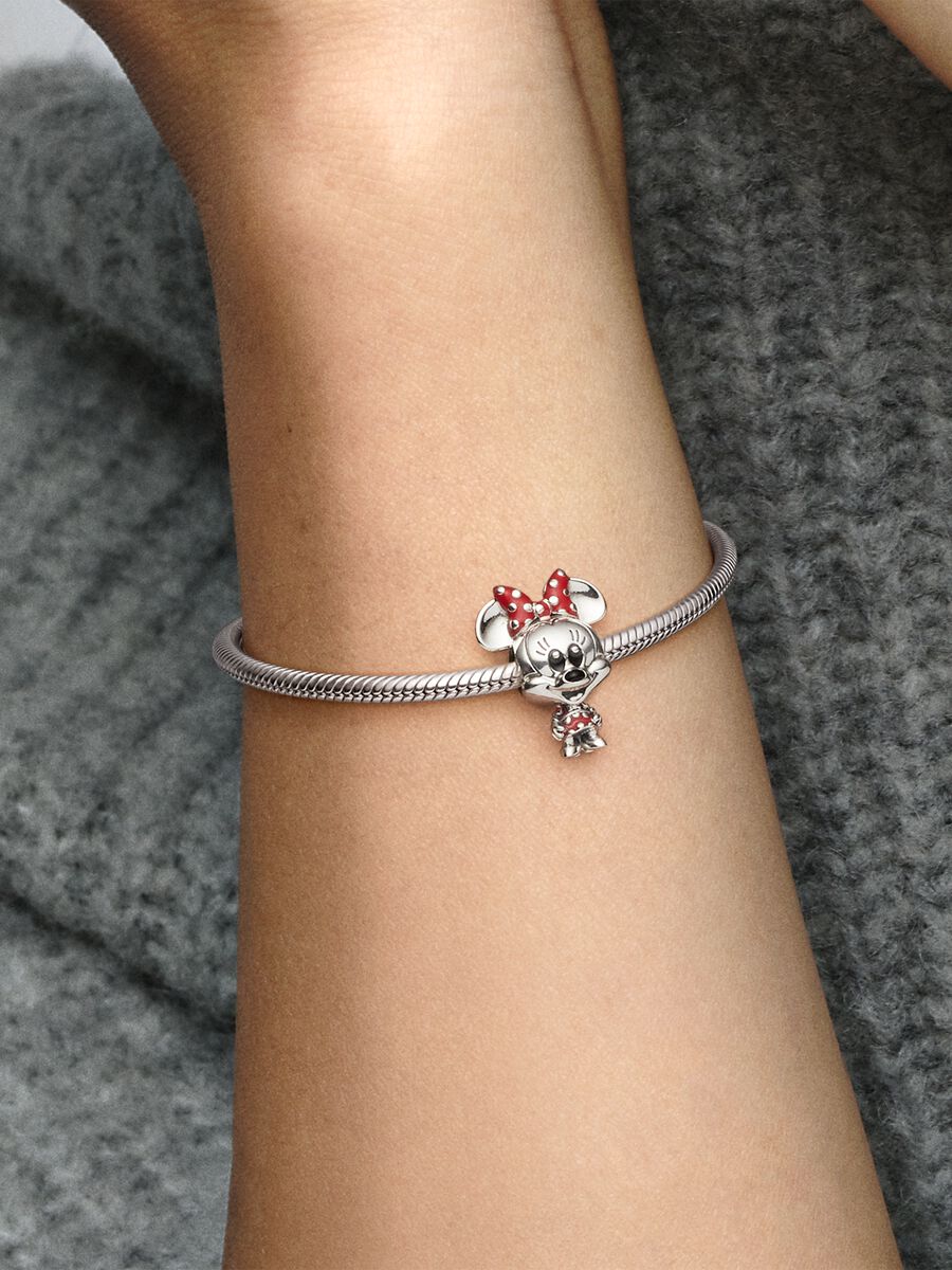 Pandora Disney Minnie Mouse Dotted Dress & Bow Charm 798880C02