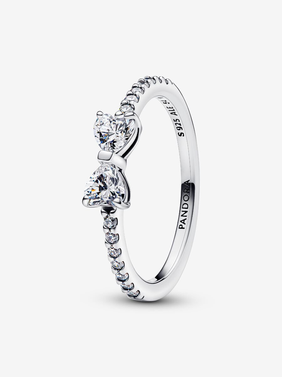 Silver Sparkling Bow Ring BARCODE SITE DOESN'T HAVE