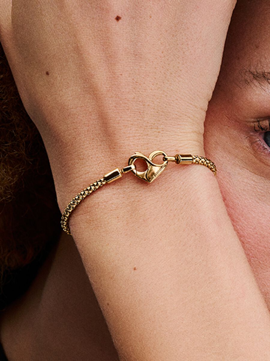 Studded Chain Bracelet 14k gold plating