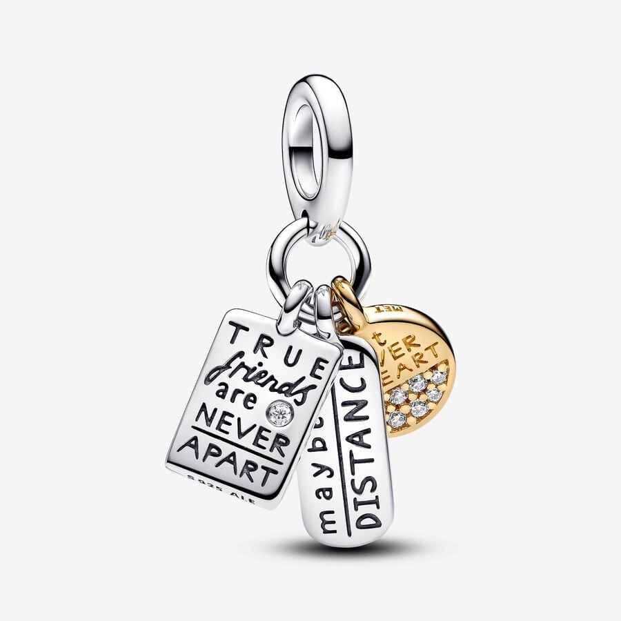 Pandora Friendship Triple Dangle Charm With Gift Box